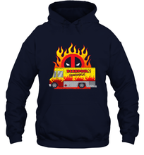 Load image into Gallery viewer, Marvel Deadpool Chimichangas Food Truck Hooded Sweatshirt
