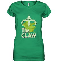 Load image into Gallery viewer, Disney Pixar Toy Story Alien Color Fill Claw Women's V-Neck T-Shirt
