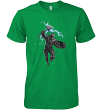 Load image into Gallery viewer, Marvel Avengers Endgame Captain America Assemble Lightning Men's Premium T-Shirt
