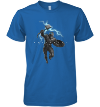 Load image into Gallery viewer, Marvel Avengers Endgame Captain America Assemble Lightning Men's Premium T-Shirt
