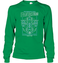 Load image into Gallery viewer, Marvel Fantastic Four Fantasticar Neon Lights Long Sleeve T-Shirt
