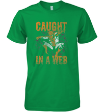 Load image into Gallery viewer, Marvel Spider Man Caught In A Web Halloween Men's Premium T-Shirt
