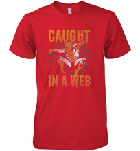 Load image into Gallery viewer, Marvel Spider Man Caught In A Web Halloween Men's Premium T-Shirt
