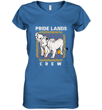 Load image into Gallery viewer, Disney The Lion King Live Action Simba Nala Pride Lands Crew Women's V-Neck T-Shirt

