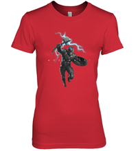 Load image into Gallery viewer, Marvel Avengers Endgame Captain America Assemble Lightning Women's Premium T-Shirt
