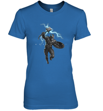 Load image into Gallery viewer, Marvel Avengers Endgame Captain America Assemble Lightning Women's Premium T-Shirt
