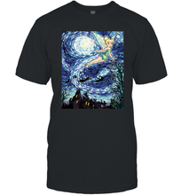 Load image into Gallery viewer, Disney Peter Pan Tinker Bell Starry Night Portrait Men's T-Shirt
