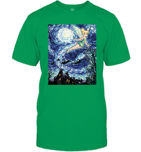 Load image into Gallery viewer, Disney Peter Pan Tinker Bell Starry Night Portrait Men's T-Shirt

