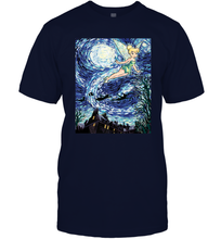 Load image into Gallery viewer, Disney Peter Pan Tinker Bell Starry Night Portrait Men's T-Shirt
