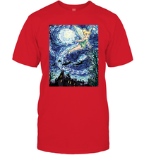 Load image into Gallery viewer, Disney Peter Pan Tinker Bell Starry Night Portrait Men's T-Shirt
