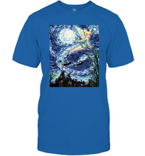 Load image into Gallery viewer, Disney Peter Pan Tinker Bell Starry Night Portrait Men's T-Shirt
