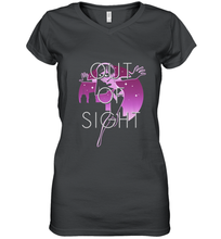 Load image into Gallery viewer, Disney Pixar Incredibles 2 Shy Violet Night Women's V-Neck T-Shirt
