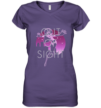 Load image into Gallery viewer, Disney Pixar Incredibles 2 Shy Violet Night Women's V-Neck T-Shirt
