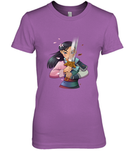 Load image into Gallery viewer, Disney Mulan Anime Half Girl Half Warrior Women's Premium T-Shirt
