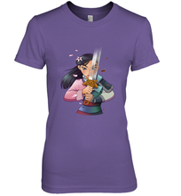 Load image into Gallery viewer, Disney Mulan Anime Half Girl Half Warrior Women's Premium T-Shirt
