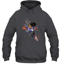 Load image into Gallery viewer, Marvel Rising Secret Warriors Miss America Action Pose Hooded Sweatshirt
