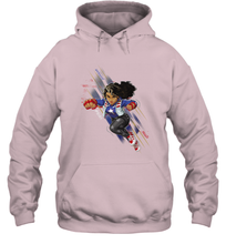 Load image into Gallery viewer, Marvel Rising Secret Warriors Miss America Action Pose Hooded Sweatshirt
