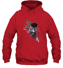 Load image into Gallery viewer, Marvel Rising Secret Warriors Miss America Action Pose Hooded Sweatshirt

