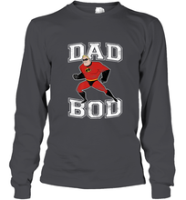 Load image into Gallery viewer, Disney Pixar Incredibles Mr. Incredible Dad Bod Portrait Long Sleeve T-Shirt
