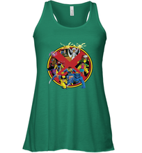 Load image into Gallery viewer, Marvel X Men Animated Series Logo Retro 90s Women's Racerback Tank
