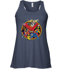 Load image into Gallery viewer, Marvel X Men Animated Series Logo Retro 90s Women's Racerback Tank
