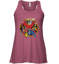 Load image into Gallery viewer, Marvel X Men Animated Series Logo Retro 90s Women's Racerback Tank
