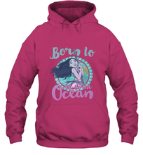 Load image into Gallery viewer, Disney Moana Born To Be In The Ocean Painted Hooded Sweatshirt
