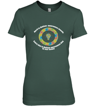 Load image into Gallery viewer, April is autism awareness month , Every day is Autism awareness day in our home AutismT shirt Women's Premium T-Shirt
