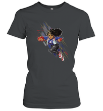 Load image into Gallery viewer, Marvel Rising Secret Warriors Miss America Action Pose Women's T-Shirt
