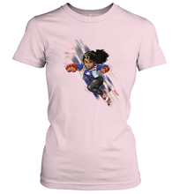 Load image into Gallery viewer, Marvel Rising Secret Warriors Miss America Action Pose Women's T-Shirt
