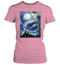 Load image into Gallery viewer, Disney Peter Pan Tinker Bell Starry Night Portrait Women's T-Shirt
