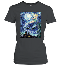 Load image into Gallery viewer, Disney Peter Pan Tinker Bell Starry Night Portrait Women's T-Shirt
