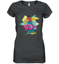 Load image into Gallery viewer, Marvel X Men Jubilee 90s Kid Neon Retro Women's V-Neck T-Shirt
