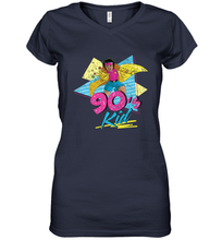 Load image into Gallery viewer, Marvel X Men Jubilee 90s Kid Neon Retro Women's V-Neck T-Shirt
