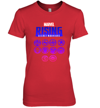 Load image into Gallery viewer, Marvel Rising Secret Warriors Hero Emblem Logo Women's Premium T-Shirt
