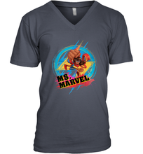Load image into Gallery viewer, Marvel Rising Secret Warriors Ms. Marvel Portrait Logo Men's V-Neck

