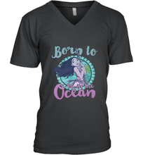 Load image into Gallery viewer, Disney Moana Born To Be In The Ocean Painted Men's V-Neck
