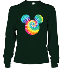 Load image into Gallery viewer, Disney Mickey Mouse Icon Rainbow Tie Dye Long Sleeve T-Shirt
