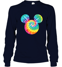 Load image into Gallery viewer, Disney Mickey Mouse Icon Rainbow Tie Dye Long Sleeve T-Shirt
