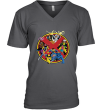 Load image into Gallery viewer, Marvel X Men Animated Series Logo Retro 90s Men's V-Neck
