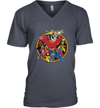 Load image into Gallery viewer, Marvel X Men Animated Series Logo Retro 90s Men's V-Neck
