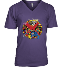 Load image into Gallery viewer, Marvel X Men Animated Series Logo Retro 90s Men's V-Neck
