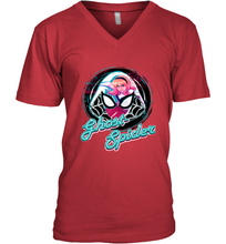 Load image into Gallery viewer, Marvel Rising Secret Warriors Ghost Spider Portrait Badge Men's V-Neck
