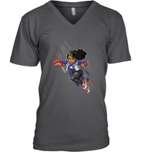 Load image into Gallery viewer, Marvel Rising Secret Warriors Miss America Action Pose Men's V-Neck
