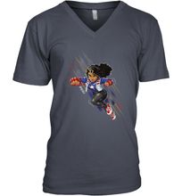 Load image into Gallery viewer, Marvel Rising Secret Warriors Miss America Action Pose Men's V-Neck
