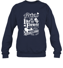 Load image into Gallery viewer, A mother is like a flower each one is beautiful and unique Crewneck Sweatshirt
