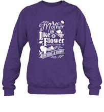 Load image into Gallery viewer, A mother is like a flower each one is beautiful and unique Crewneck Sweatshirt

