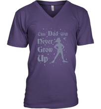 Load image into Gallery viewer, Disney Peter Pan This Dad Will Never Grow Up Men's V-Neck
