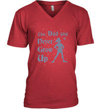 Load image into Gallery viewer, Disney Peter Pan This Dad Will Never Grow Up Men's V-Neck
