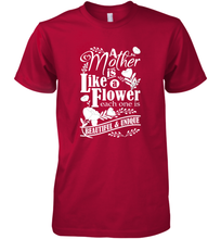 Load image into Gallery viewer, A mother is like a flower each one is beautiful and unique Men's Premium T-Shirt
